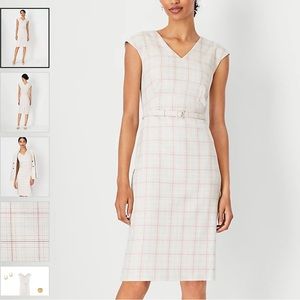 NWT Ann Taylor plaid sheath dress Sz 6